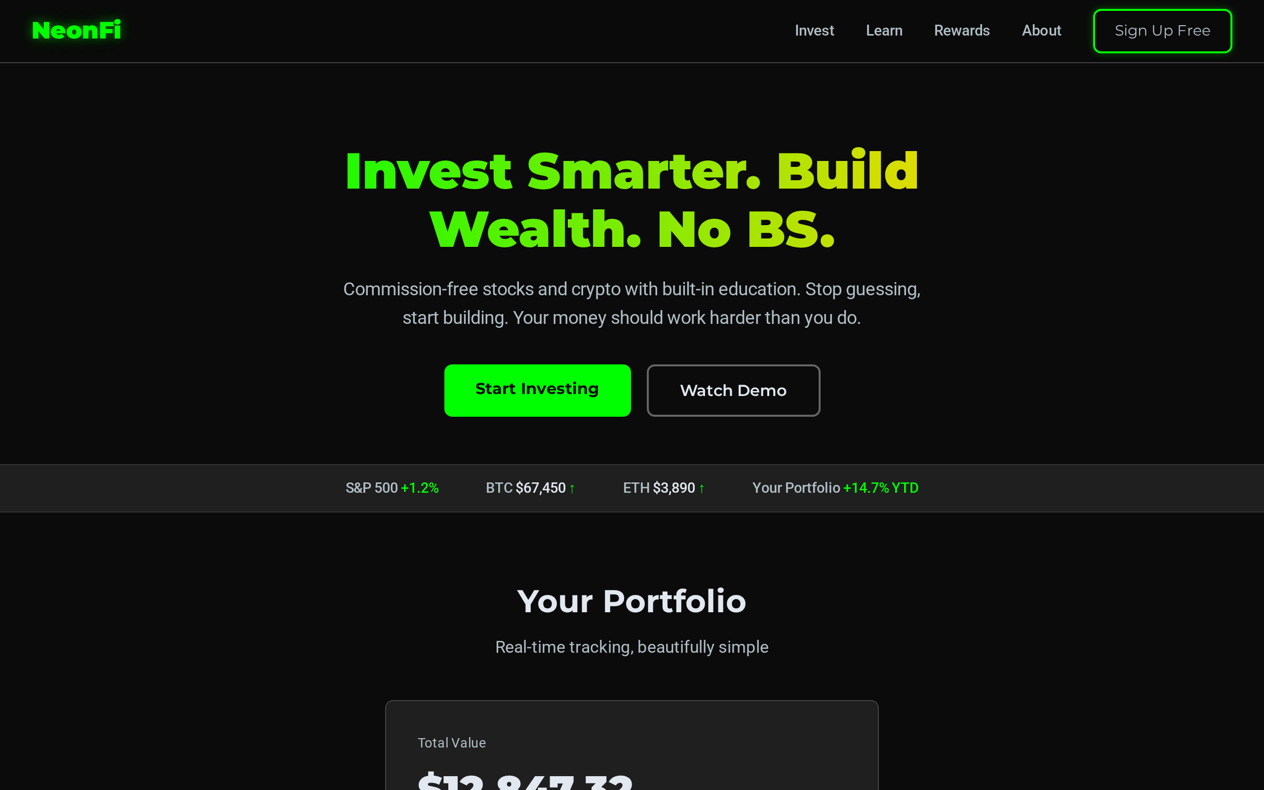NeonFi — Gen Z Investing App