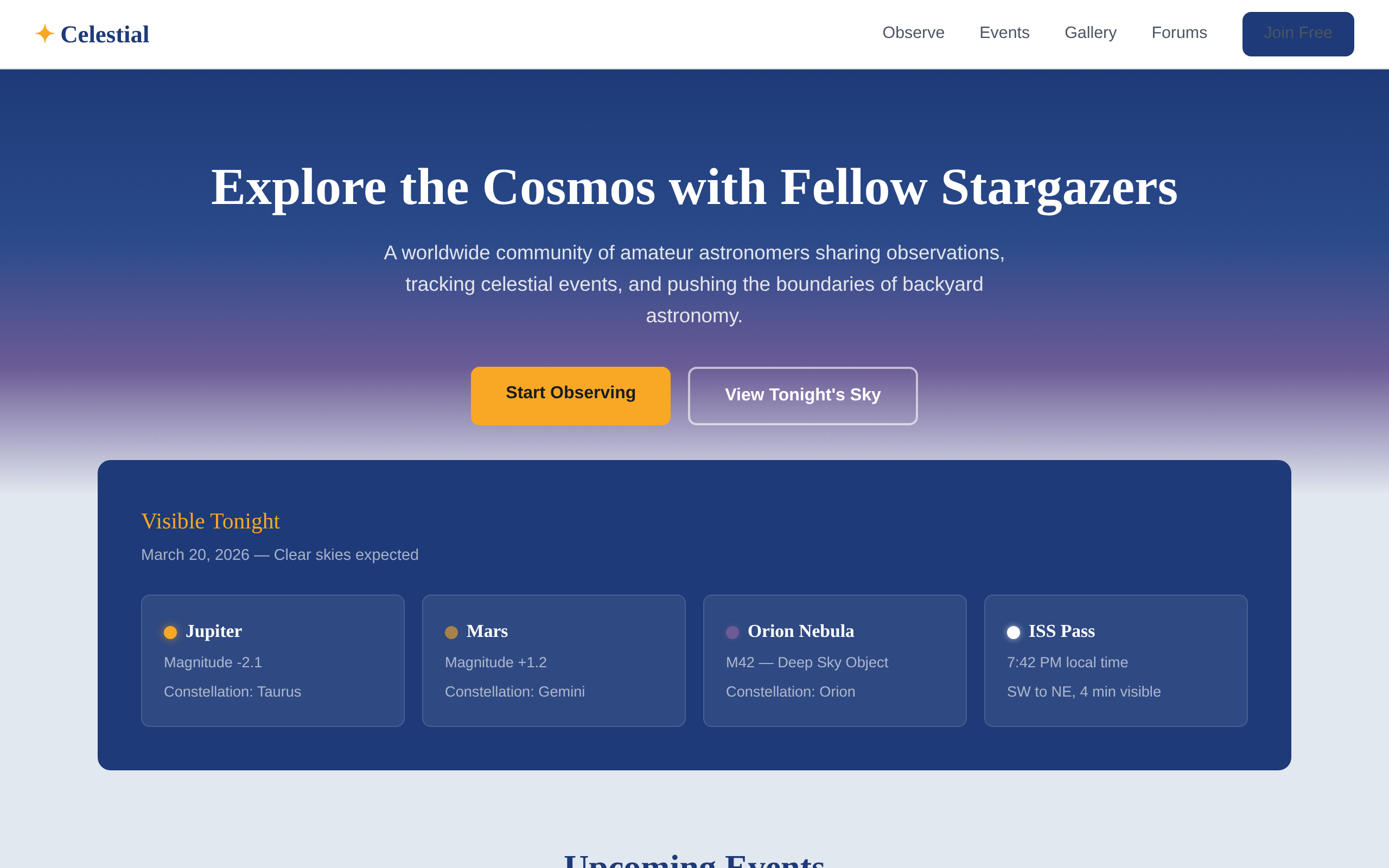 Celestial — Astronomy Community