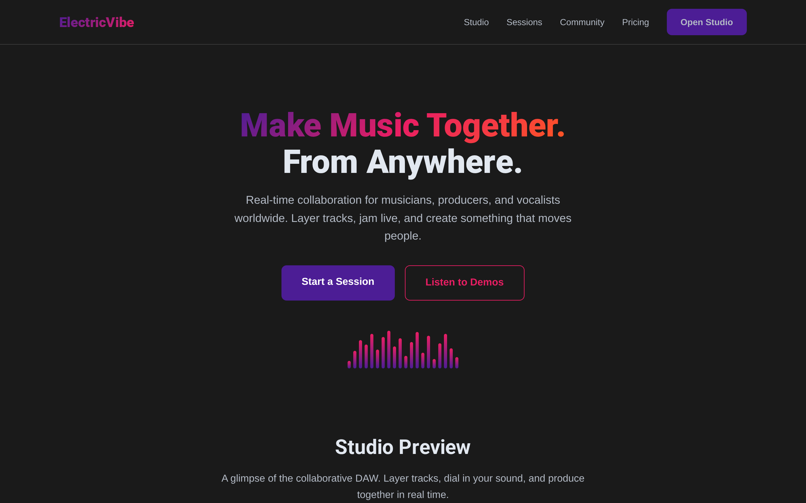 ElectricVibe — Music Collaboration